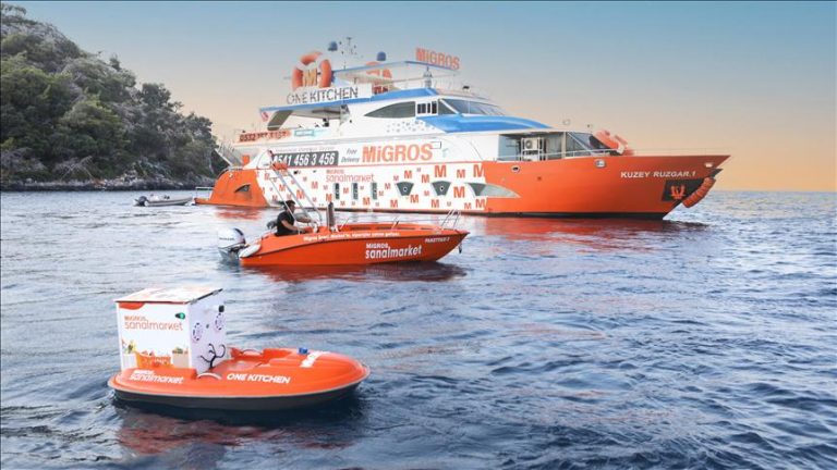 Migros’tan deniz üstü insansız teslimat teknesi
