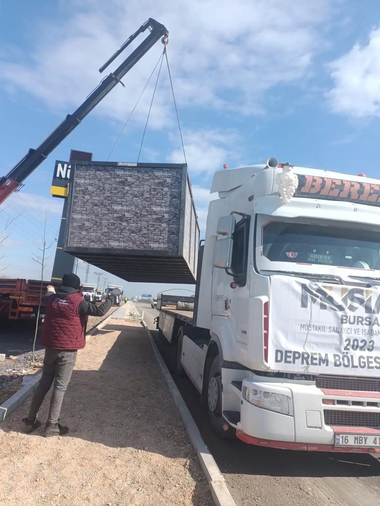 MÜSİAD 1000 konteynırdan oluşan kent kuruyor