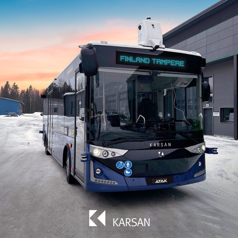 Karsan Otonom e-ATAK Finlandiya’nın ilk sürücüsüz elektrikli otobüsü oldu