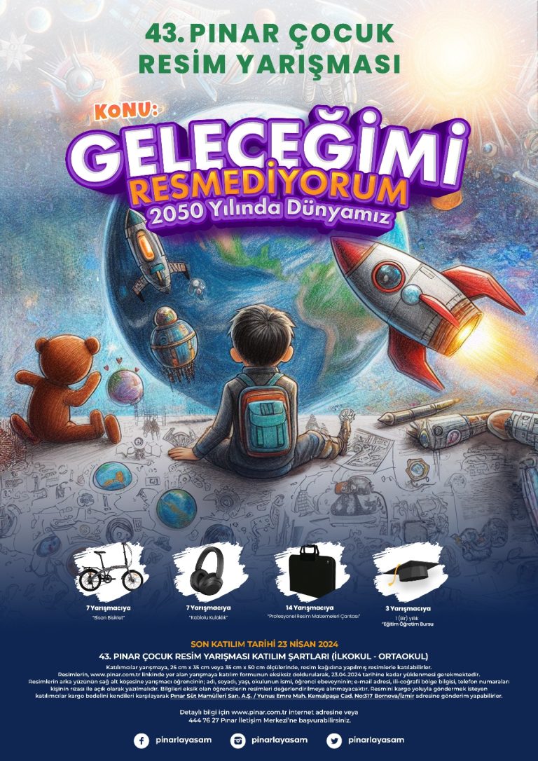 43. Uluslararası Pınar Çocuk Resim Yarışması başlıyor